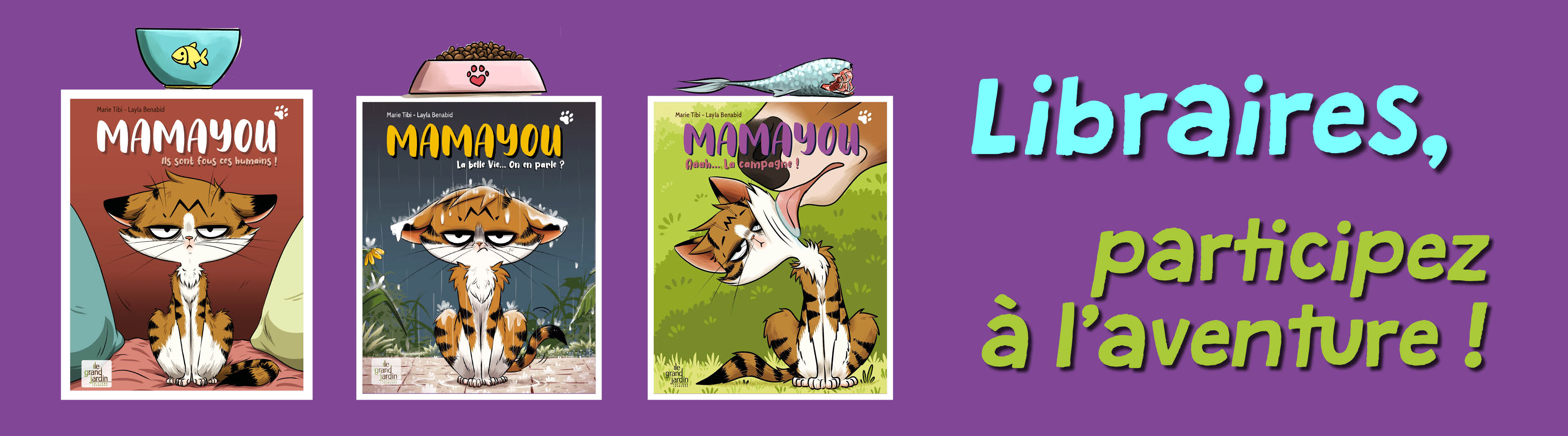 Les trois albums Mamayou - libraires, participez à l'aventure !