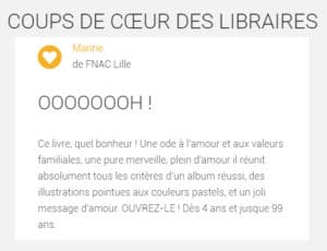 Coup de coeur FNAC Lille